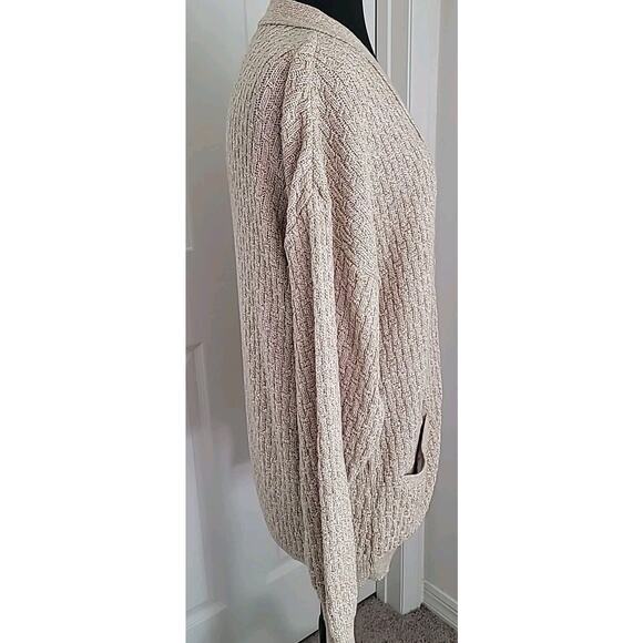 VTG John Henry USA Cardigan  XL Beige Old Money Heritage Cabin Collegiate Core - Picture 5 of 9